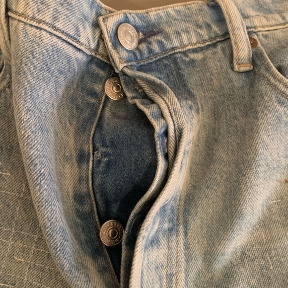 Polo Ralph Lauren Relaxed Straight Crop Jeans - Light Blue Wash Button Fly - Picture 13 of 14